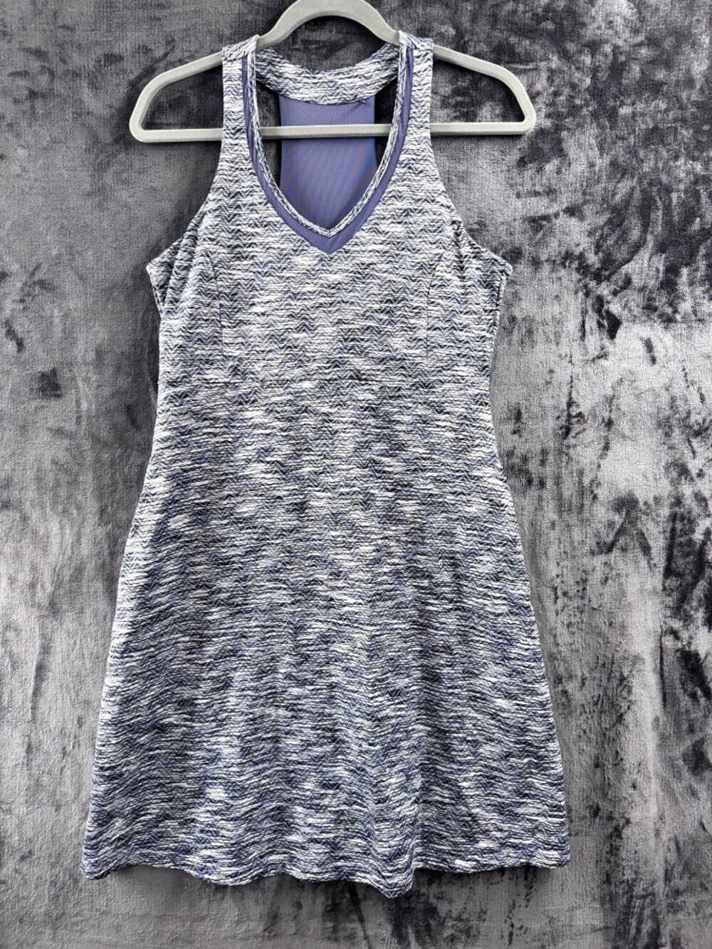 MPG Athletic Tennis Dress Women's M Pockets and Built In Bra Purple and Gray